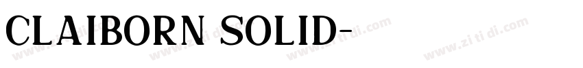claiborn solid字体转换
